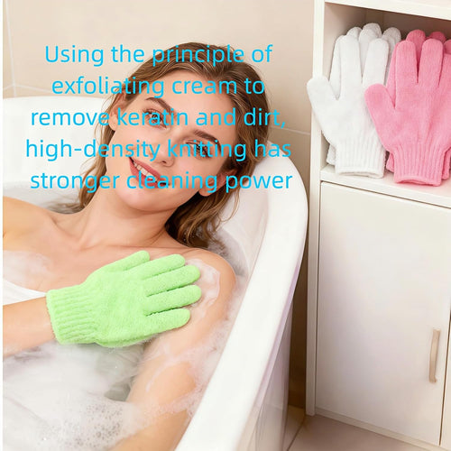 Guantes exfoliantes de doble textura – imagen 2