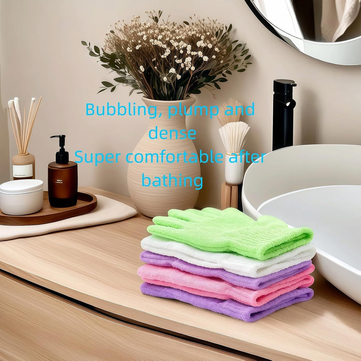 Guantes exfoliantes de doble textura – imagen 5